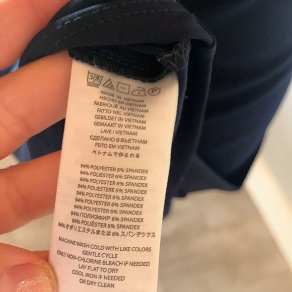 [Michael Kors] Navy Blue Ruched Zipper Dress - Size 8 - Picture 5 of 5